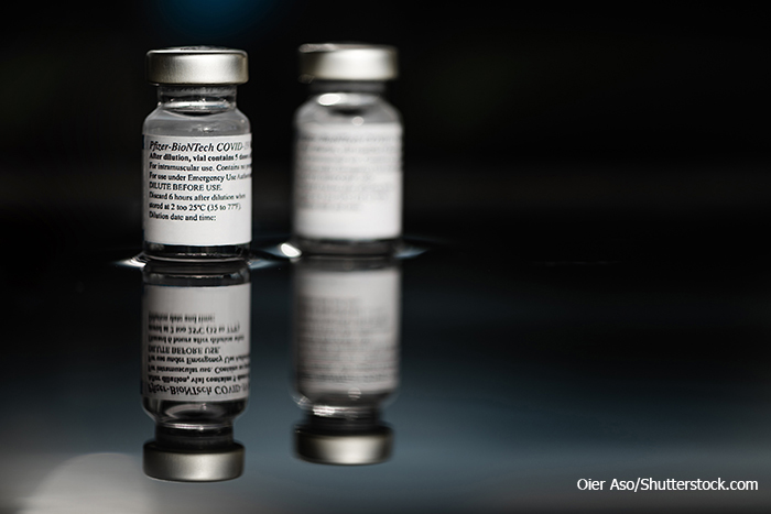 Pfizer vaccine vials